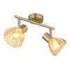 Zachery Plafonnier Luminaires Globo Lighting Laiton, 2 lumières