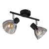 Zachery Plafonnier Luminaires Globo Lighting Noir, 2 lumières