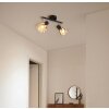 Zachery Plafonnier Luminaires Globo Lighting Noir, 2 lumières