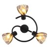 Zachery Plafonnier Luminaires Globo Lighting Noir, 3 lumières