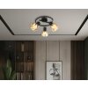 Zachery Plafonnier Luminaires Globo Lighting Noir, 3 lumières