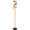 Riha Lampadaire Luminaires Globo Lighting Brun foncé, Noir, 6 lumières