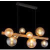 Riha Suspension Luminaires Globo Lighting Brun foncé, Noir, 9 lumières