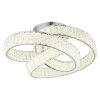 Mucky Plafonnier Luminaires Globo Lighting LED Chrome, 1 lumière, Télécommandes