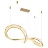 Neil Suspension Luminaires Globo Lighting LED Or, 1 lumière, Télécommandes