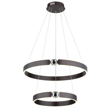 Hendricks Suspension Luminaires Globo Lighting LED Bronze, 1 lumière