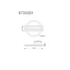 Tisha Plafonnier Luminaires Globo Lighting LED Écru, Noir, 1 lumière