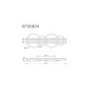Tisha Plafonnier Luminaires Globo Lighting LED Écru, Noir, 1 lumière