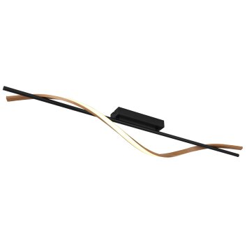 Watkins Plafonnier Luminaires Globo Lighting LED Noir, 1 lumière