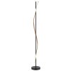 Watkins Lampadaire Luminaires Globo Lighting LED Noir, 1 lumière