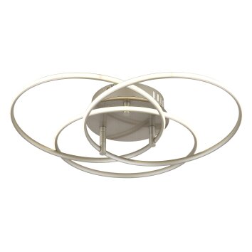 Kombos Plafonnier Luminaires Globo Lighting LED Nickel mat, 1 lumière