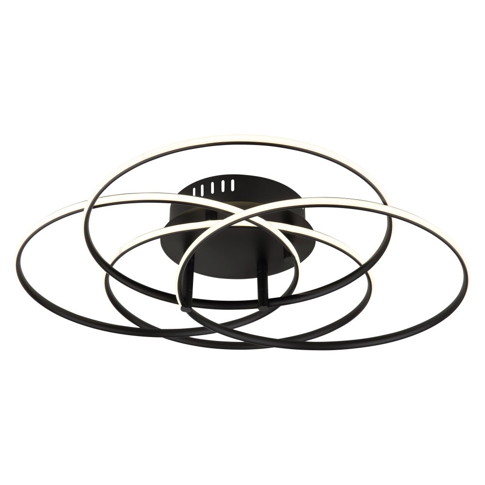 Kombos Plafonnier Luminaires Globo Lighting LED Noir, 1 lumière main product photo