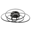 Kombos Plafonnier Luminaires Globo Lighting LED Noir, 1 lumière
