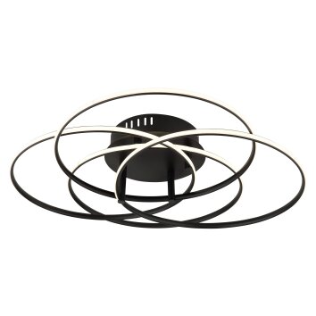 Kombos Plafonnier Luminaires Globo Lighting LED Noir, 1 lumière