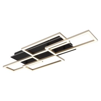Jeffry Plafonnier Luminaires Globo Lighting LED Anthracite, Noir, 1 lumière, Télécommandes