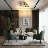 Della Plafonnier Luminaires Globo Lighting LED Or, Noir, 1 lumière
