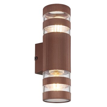 Hayes Applique murale Luminaires Globo Lighting Bronze, 2 lumières