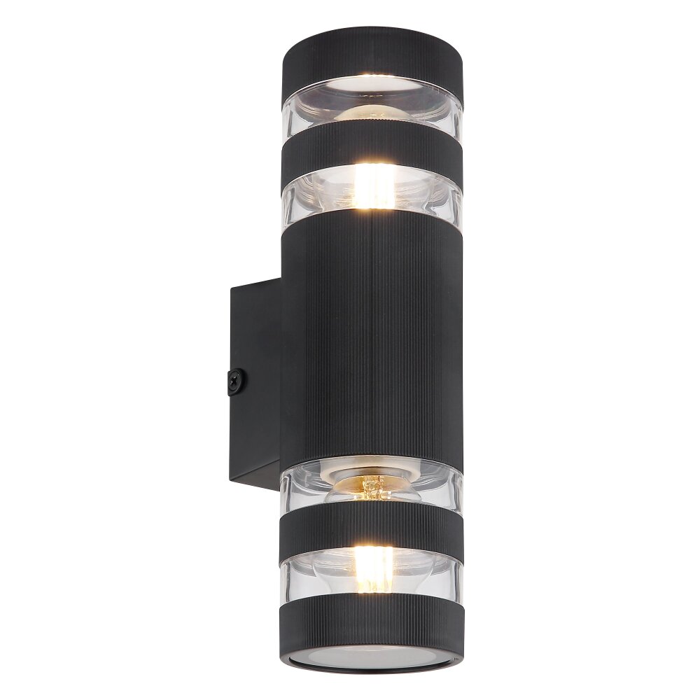 Hayes Applique murale Luminaires Globo Lighting Noir, 2 lumières main product photo