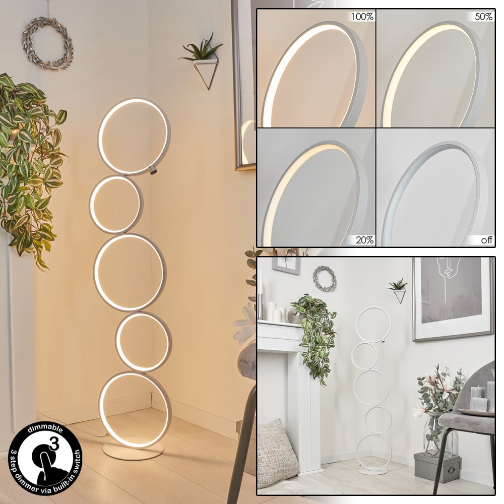 Lampadaire Kermoguen LED Blanc, 1 lumière main product photo