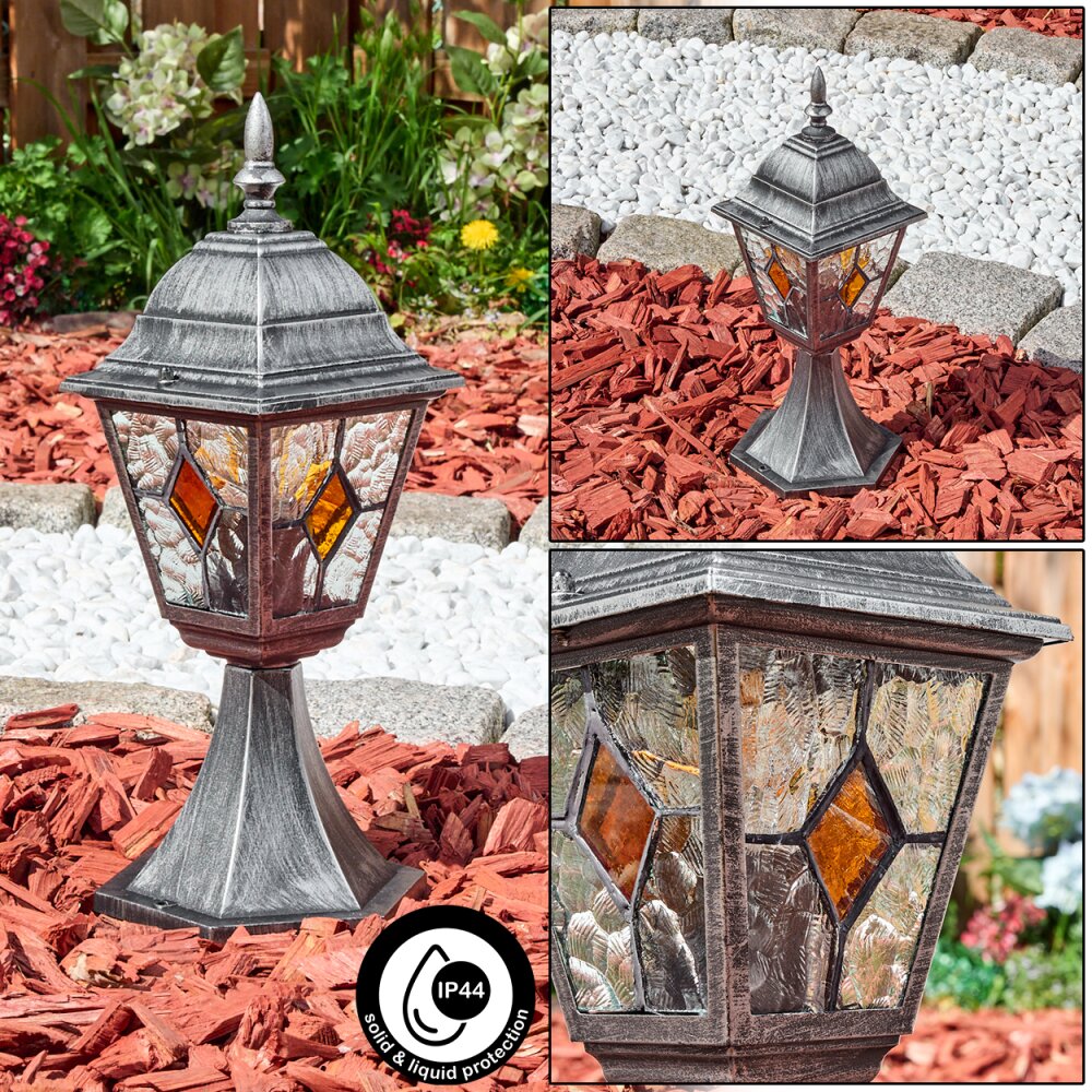 Naofe Borne lumineuse, Eclairage de chemin Noir, Argenté, 1 lumière main product photo