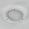 Ipres Plafonnier, Panel LED Argenté, Blanc, 1 lumière