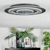 Lidor Plafonnier LED Noir, 1 lumière