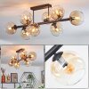 Koyoto Plafonnier, Boule lumineuse Ambre, Clair, 8 lumières