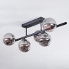 Chehalis Plafonnier, Boule lumineuse Fumé, 5 lumières