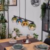 Koyoto Suspension, Boule lumineuse, Suspension Bleu, Or, Vert, Clair, 4 lumières