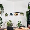 Koyoto Suspension, Boule lumineuse, Suspension Bleu, Or, Vert, Clair, 4 lumières