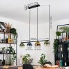 Koyoto Suspension, Boule lumineuse, Suspension Bleu, Or, Vert, Clair, 4 lumières
