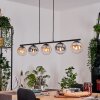 Gastor Suspension, Boule lumineuse, Suspension Ambre, Clair, Fumé, 5 lumières