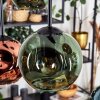 Ripoll Suspension, Boule lumineuse, Suspension Bleu, Vert, Cuivré, 6 lumières