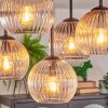 Koyoto Plafonnier, Boule lumineuse Ambre, Clair, Fumé, 5 lumières
