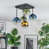 Koyoto Plafonnier, Boule lumineuse Bleu, Or, Vert, Clair, 5 lumières