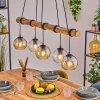 Koyoto Suspension, Boule lumineuse, Suspension Écru, Noir, 5 lumières