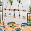 Koyoto Suspension, Boule lumineuse, Suspension Écru, Noir, 5 lumières