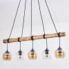 Koyoto Suspension, Boule lumineuse, Suspension Écru, Noir, 5 lumières