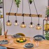 Koyoto Suspension, Boule lumineuse, Suspension Écru, Noir, 5 lumières