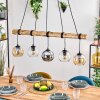 Koyoto Suspension, Boule lumineuse, Suspension Écru, Noir, 5 lumières