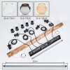Koyoto Suspension, Boule lumineuse, Suspension Écru, Noir, 5 lumières