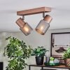 Medelim Plafonnier, Spot de plafond Bronze, 2 lumières