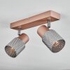 Medelim Plafonnier, Spot de plafond Bronze, 2 lumières