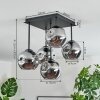 Ripoll Plafonnier, Boule lumineuse Fumé, 5 lumières
