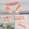Javel Plafonnier, Spot de plafond Rose, Blanc, 2 lumières