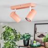Javel Plafonnier, Spot de plafond Rose, Blanc, 2 lumières