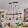Koyoto Suspension, Boule lumineuse, Suspension Écru, Noir, 5 lumières