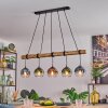 Koyoto Suspension, Boule lumineuse, Suspension Écru, Noir, 5 lumières