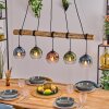 Koyoto Suspension, Boule lumineuse, Suspension Écru, Noir, 5 lumières