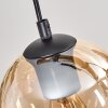 Koyoto Suspension, Boule lumineuse, Suspension Écru, Noir, 5 lumières